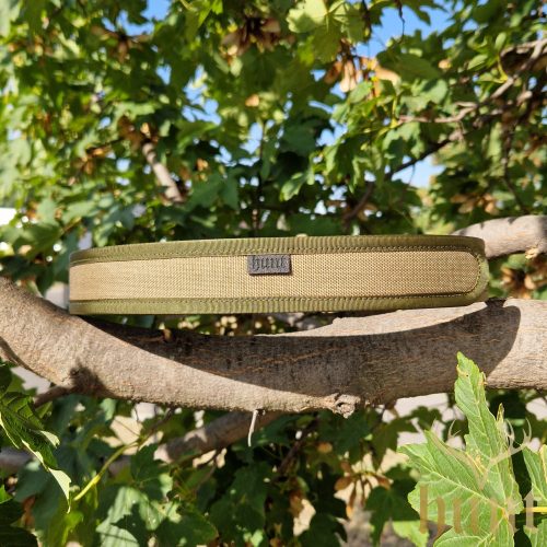 HUNT® CORDURA Velcro Belt 'HG2' in green-orange color, two-sided